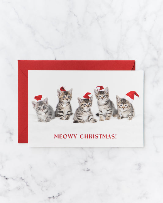 Meowy Christmas Holiday Cards (set of 5)