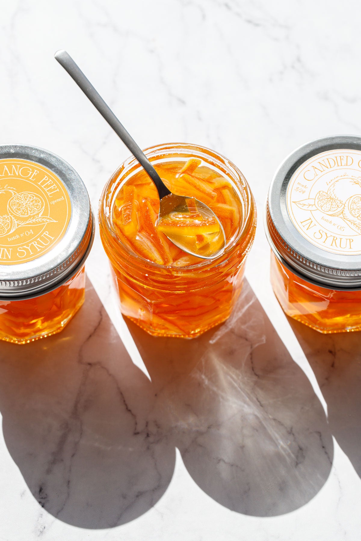 Candied Orange Peel Printable Label Template